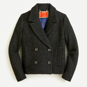 J. Crew Collection Lady jacket in Italian Lurex® tweed Black & Gold EUC size M